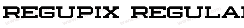Regupix Regular字体转换